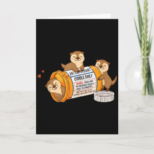 Tarjeta Animales divertidos antidepresivos para niños y ni