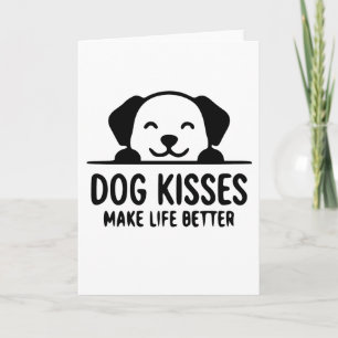 Tarjeta animales divertidos LOS BESOS DE PERRO HACEN QUE L