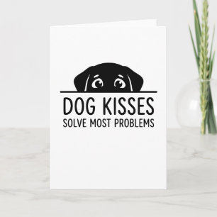 Tarjeta animales divertidos LOS BESOS DE PERRO RESUELVEN L