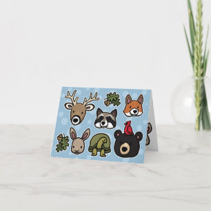 Tarjeta Animales dulces y amigables