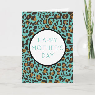 Tarjeta Animales leopardo Jaguar imprimen vacaciones en el