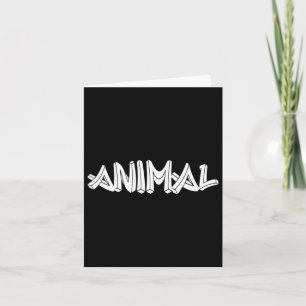 Tarjeta Animales Masculinos - Gimnasio Fitness Workout Bod