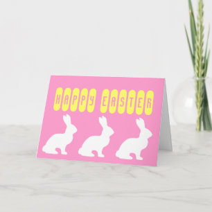 Tarjeta Animales Tiernos Vintage de Pascua