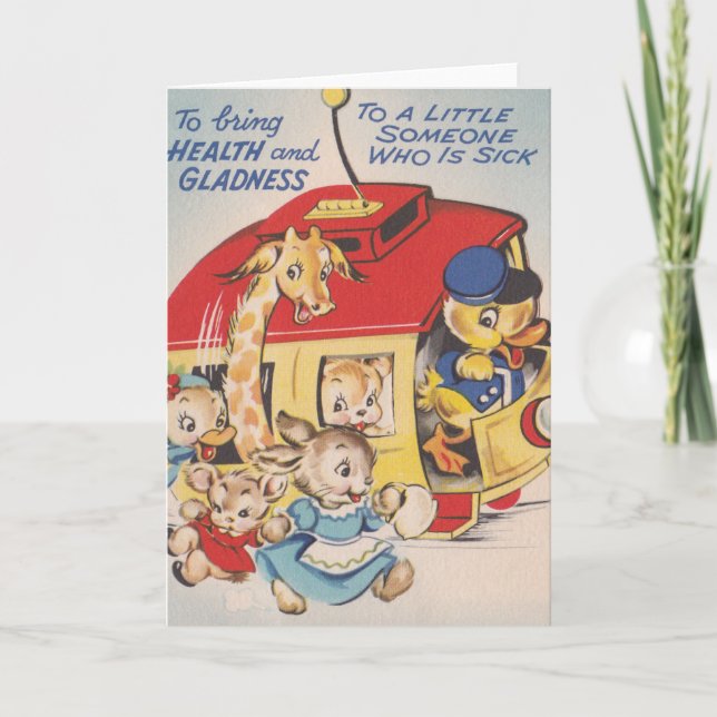 Tarjeta Animales zoológicos de los años 50 se recuperan pr (Anverso)