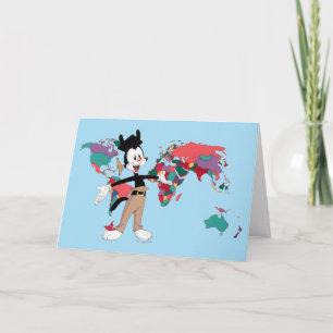 Tarjeta Animaniacs   Gráfico del Mapa Mundial de Yakko