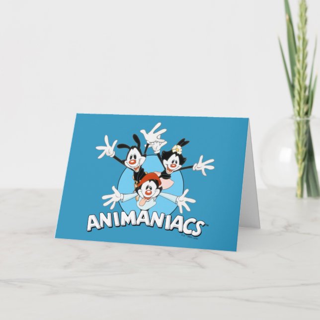 Tarjeta Animaniacs | Warner Siblings Arms Wide Graphic (Anverso)