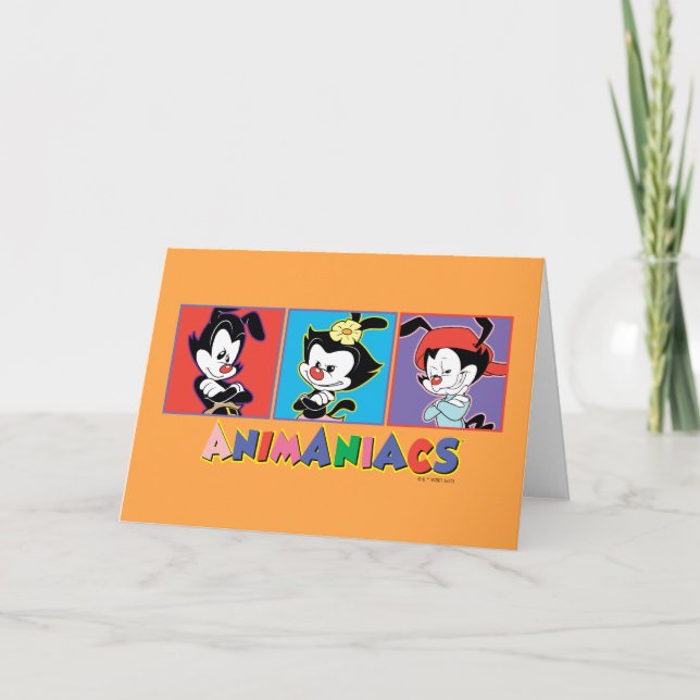 Tarjeta Animaniacs | Yakko, Dot, & Wakko Panel Graphic (Anverso)