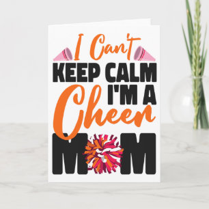Tarjeta Animar Mamá de Porristas No Puedo Mantener La Calm