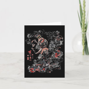 Tarjeta Anime de arte gráfico de auriculares en Manga