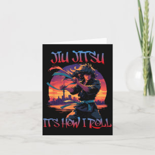 Tarjeta Anime de Jiu Jitsu Brasileño