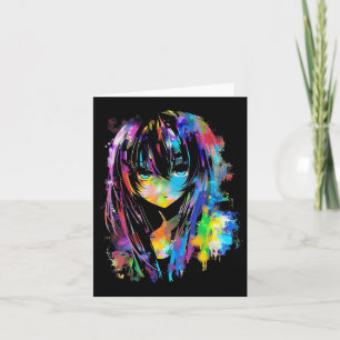 Tarjeta Animé Manga Gráfico Arte Colorido Animé