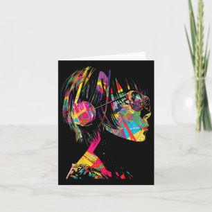 Tarjeta Anime Manga Motif Geométrico Artwork Anime