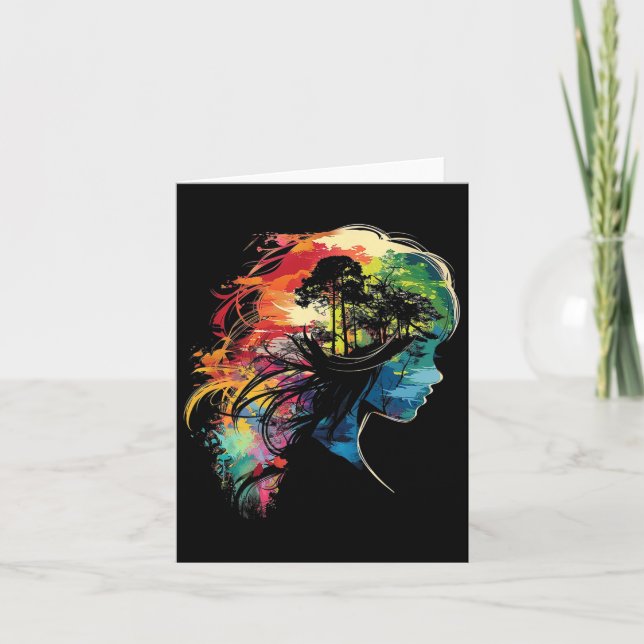 Tarjeta Anime Manga Motif Ilustracion colorido (Anverso)