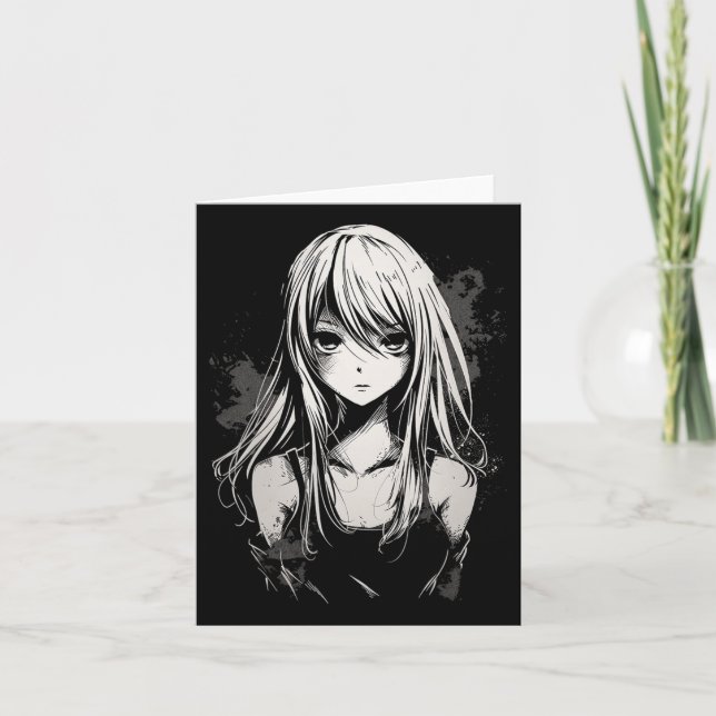 Tarjeta Anime Manga Motif Pixel Art Anime (Anverso)