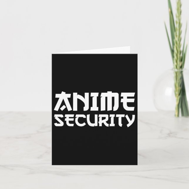 Tarjeta Anime Security Birday Family Manga Halloween Cos (Anverso)