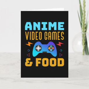 Tarjeta Anime, Videojuegos & Comida Diseño Encantador