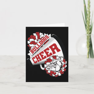 Tarjeta Ánimo de Perro Regreso a la Escuela Cheerleading 