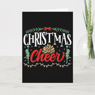 Tarjeta Ánimo Porristas Navidad Navidad Ánimo