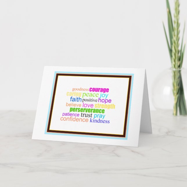 Tarjeta Ánimo y Bendición (Anverso)