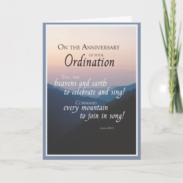 Tarjeta Aniversario 2687 de la ordenación (Anverso)