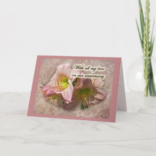 Tarjeta Aniversario - Amanecer de los días rosados
