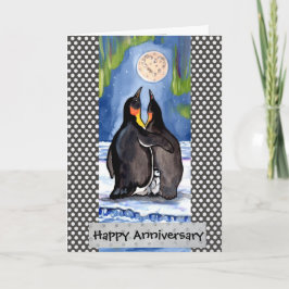 Tarjeta Aniversario Aurora Aurora Penguin Love Per