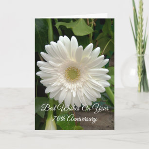 Tarjeta Aniversario Boda de la margarita blanca personaliz