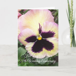 Tarjeta Aniversario Boda de Pansy Personalizado