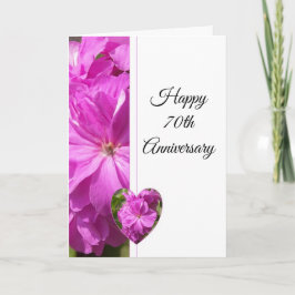 Tarjeta Aniversario Boda del geranio personalizado