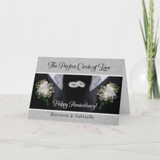 Tarjeta Aniversario boda Dos Grooms Tuxes