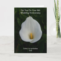 Aniversario Boda personalizado de Cala Lily