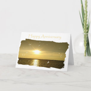 Tarjeta Aniversario brillante para el marido