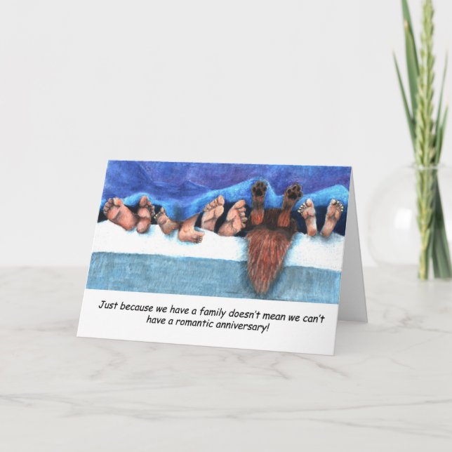 Tarjeta Aniversario con los niños (Anverso)