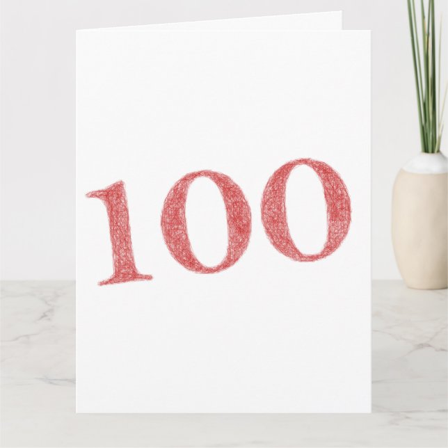 Tarjeta aniversario de 100 años (Anverso)