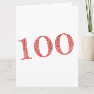 Tarjeta aniversario de 100 años