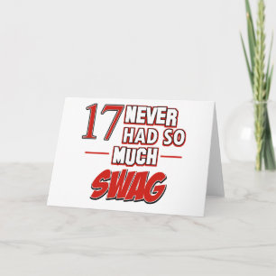Tarjeta aniversario de 17 años