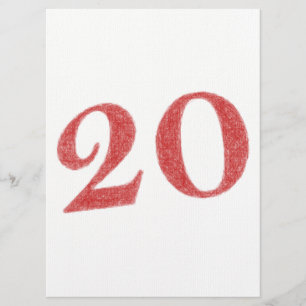 Tarjeta aniversario de 20 años