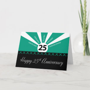 Tarjeta Aniversario de 25 años como empleado, Negocios, Ve