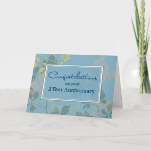 Tarjeta Aniversario de 2 años de empleado