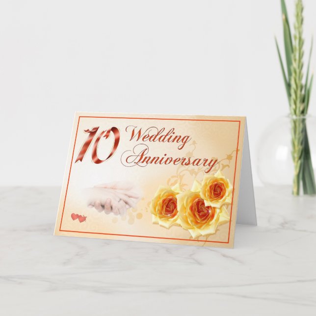 Tarjeta Aniversario de boda 10 (Anverso)