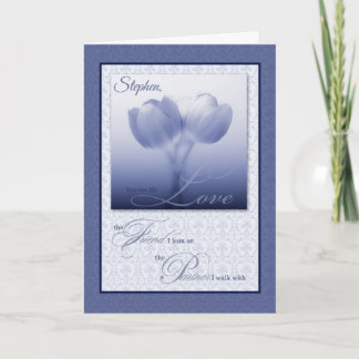 Tarjeta Aniversario de Boda de Compañero de Vida Tulipanes