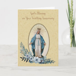 Tarjeta Aniversario de Boda de la Santísima Virgen María
