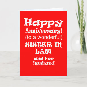 Tarjeta aniversario de boda de leyes de hermandad divertid
