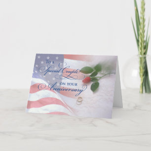 Tarjeta Aniversario de boda militar
