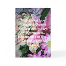 Aniversario de bodas de abuelos florales