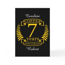 Aniversario de bodas de cobre 7 años