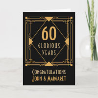 Aniversario de bodas de diamante estilo Art Deco n