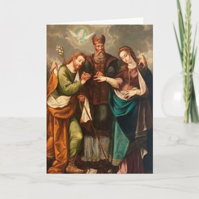 TARJETA ANIVERSARIO DE BODAS DE MARY JOSEPH COMPROMISO (Anverso)