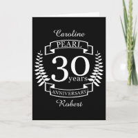 Aniversario de bodas de perla 30 años