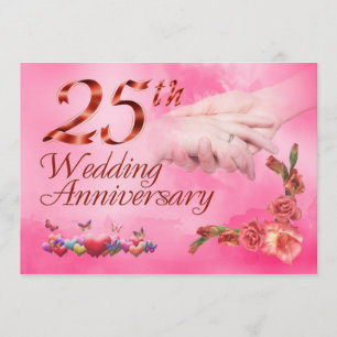 Tarjeta aniversario de bodas de plata